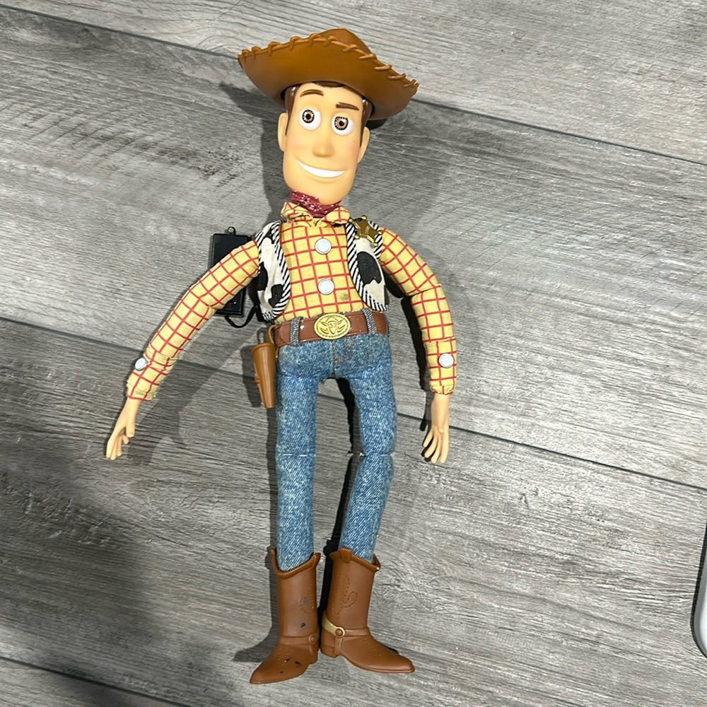 Vintage Woody doll pull string Disney Thinkway